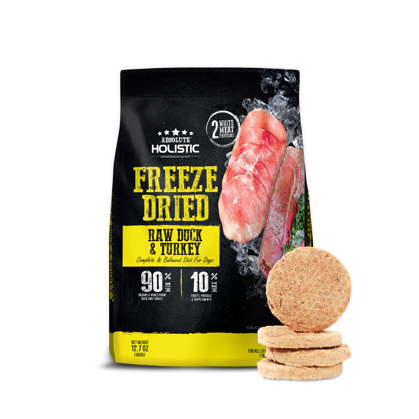 Absolute Holistic Freeze Dried Raw Patties | Duck & Turkey