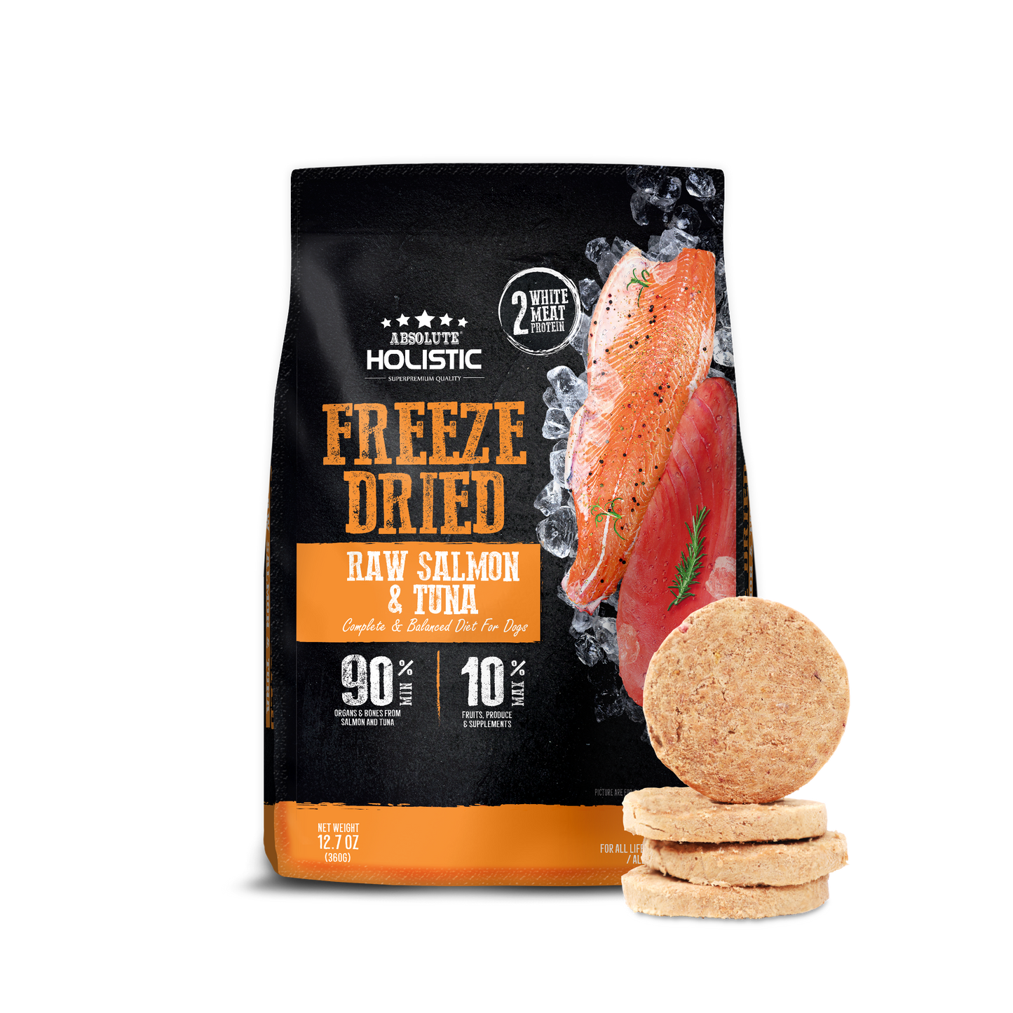 Absolute Holistic Freeze Dried Raw Patties | Salmon & Tuna