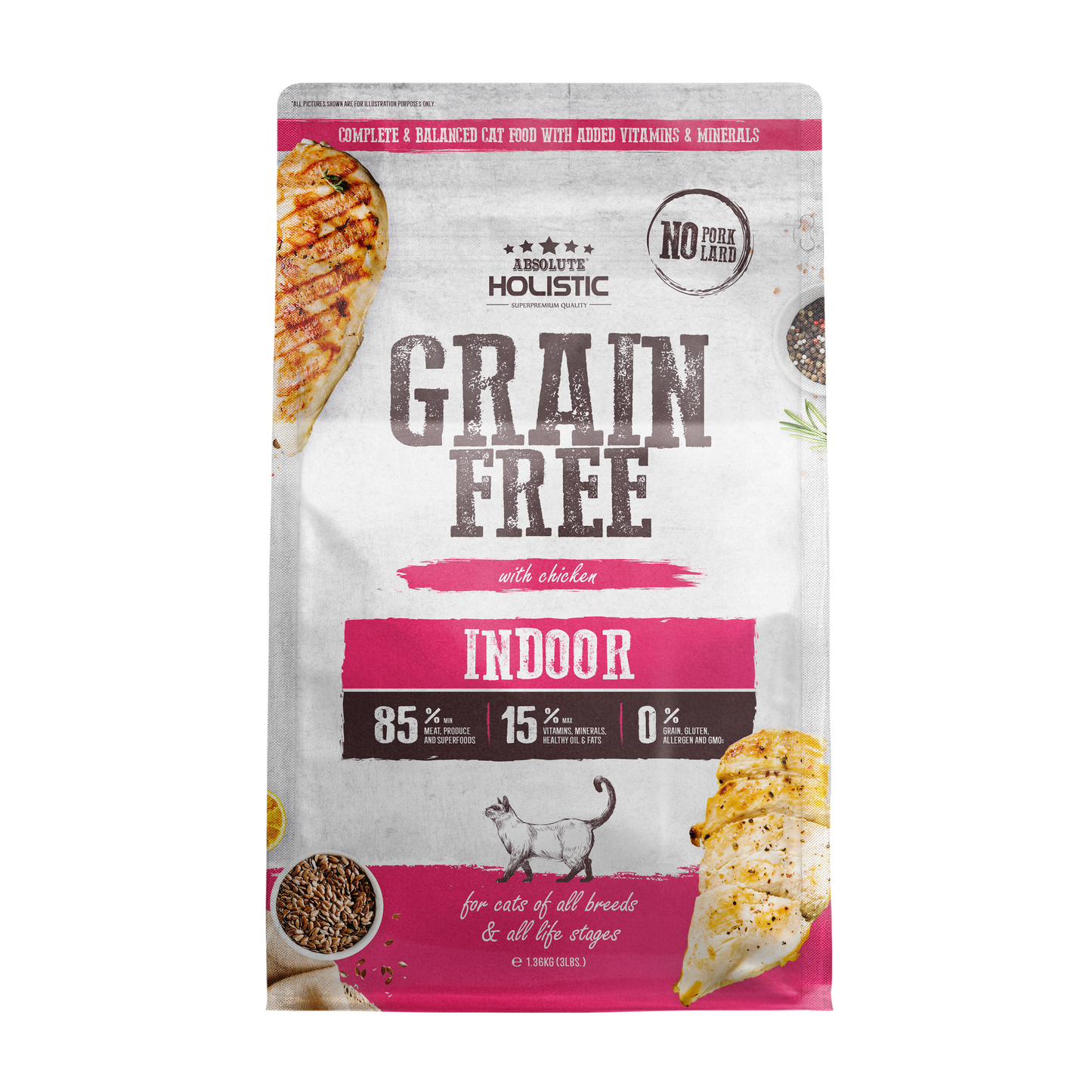 Absolute Holistic Grain Free Kibbles for Cats | Indoor
