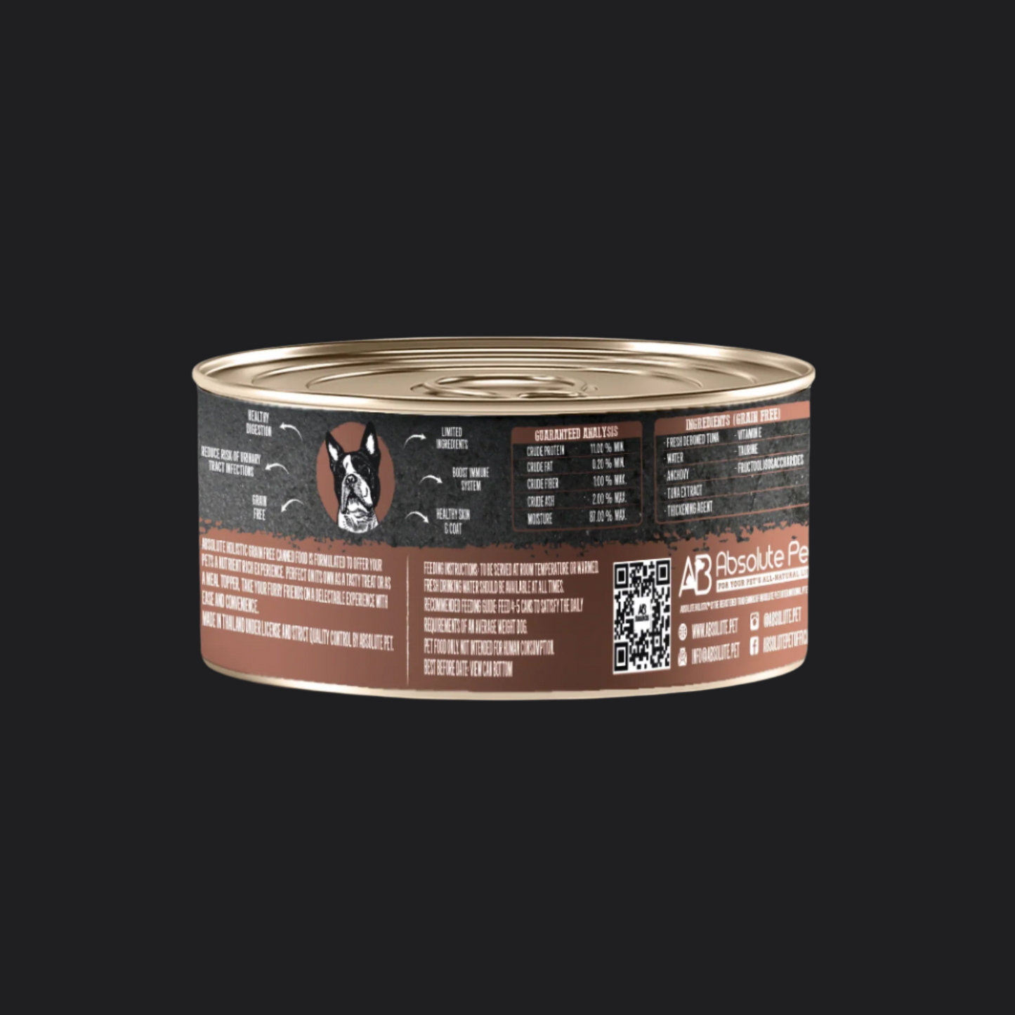 Absolute Holistic Grain Free for Dogs | White Meat Tuna & Anchovy