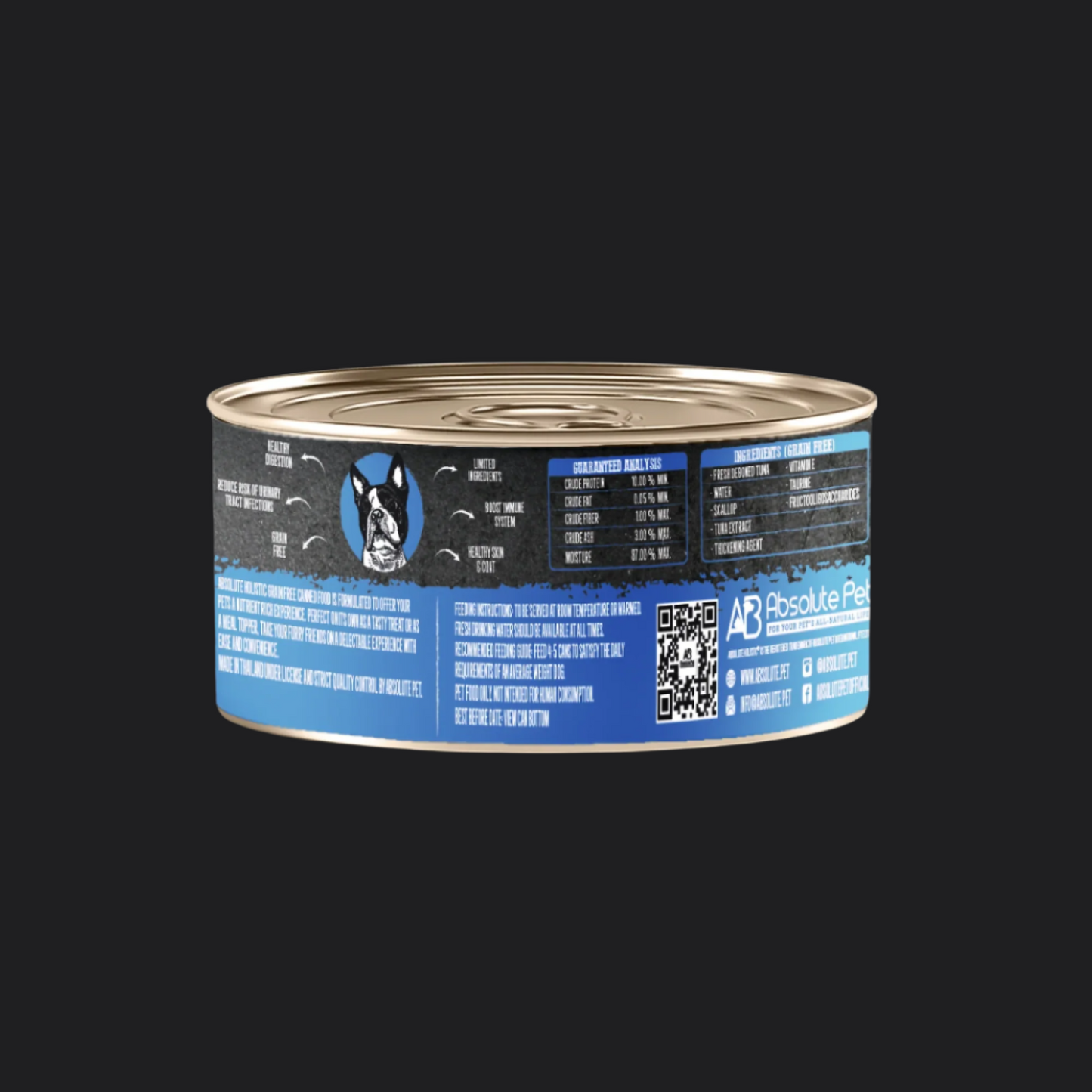 Absolute Holistic Grain Free for Dogs | White Meat Tuna & Scallop