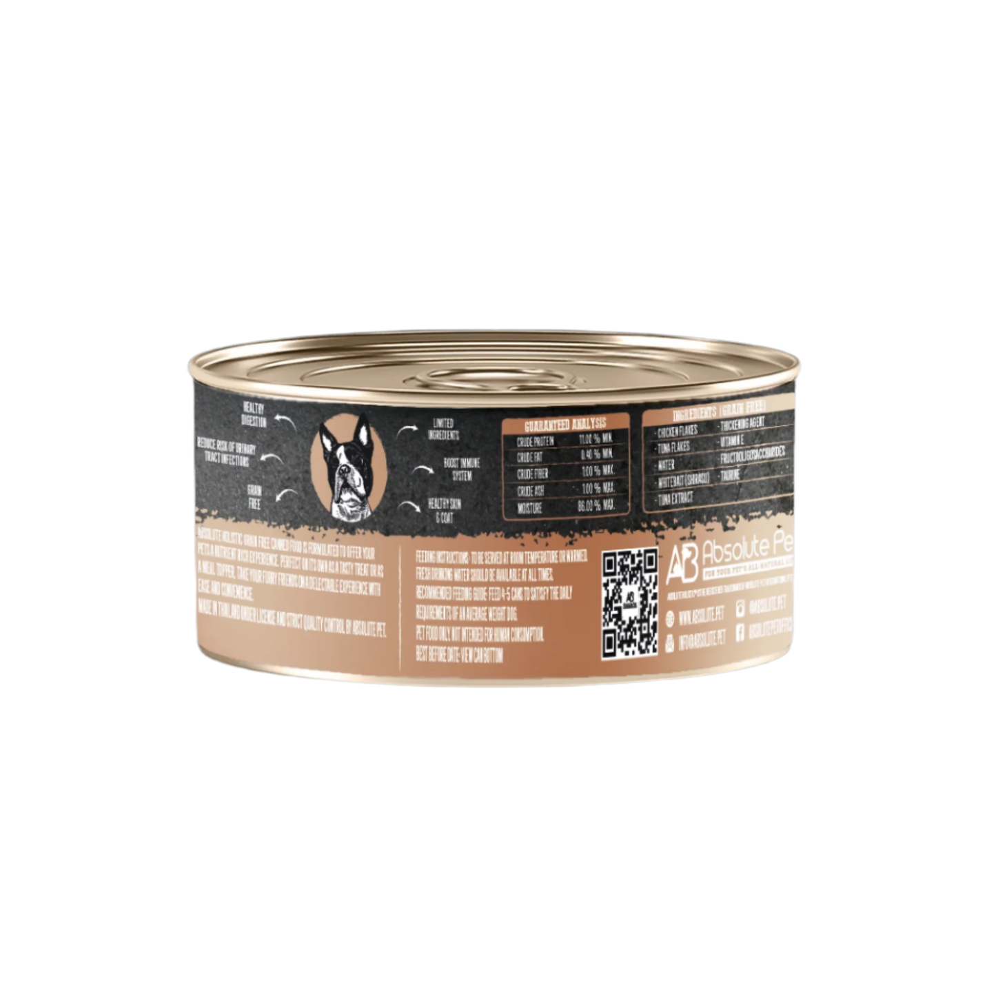 Absolute Holistic Grain Free for Dogs | Shredded Chicken & Whitebait
