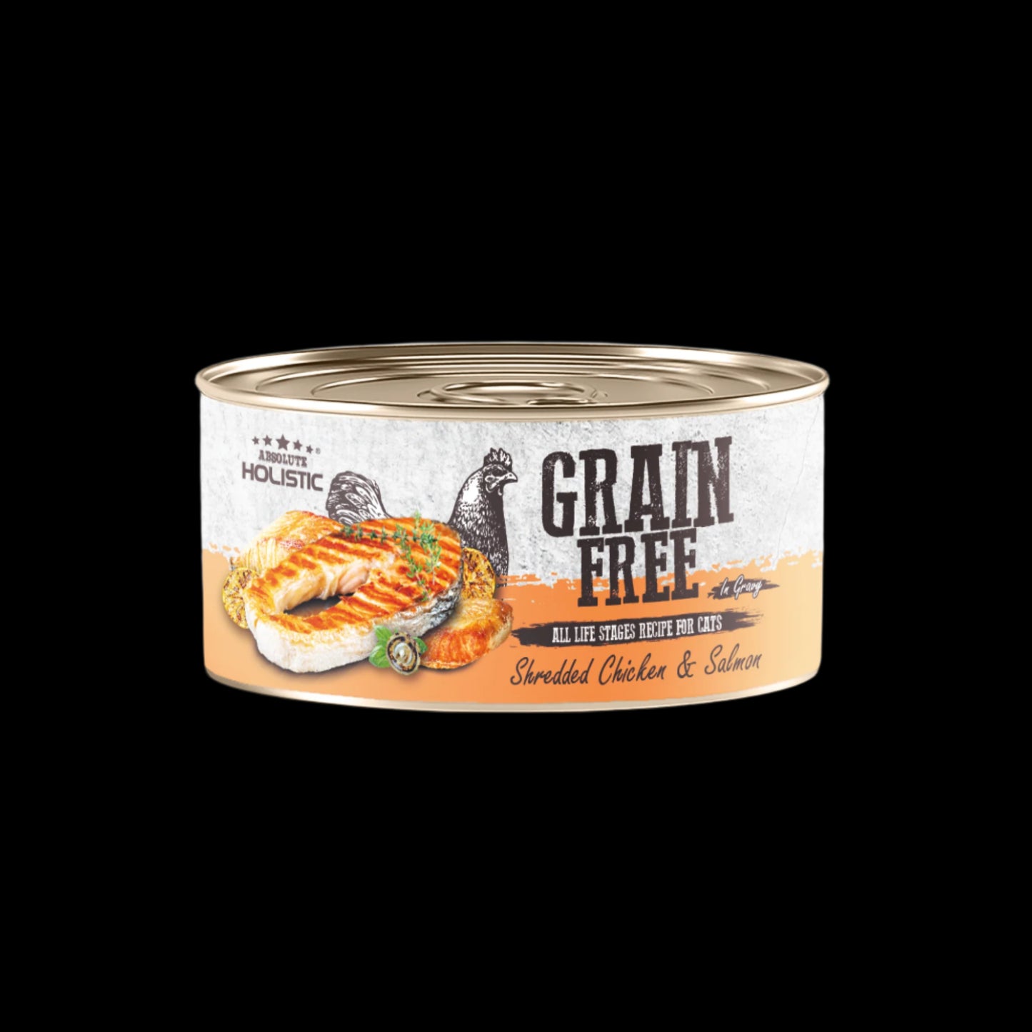 Absolute Holistic Grain Free for Cats | Shredded Chicken & Salmon
