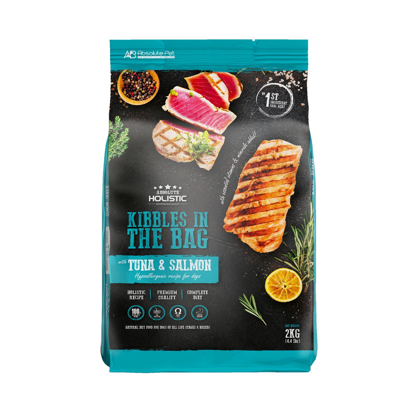Absolute Holistic Dog Kibbles | Grain Free Tuna & Salmon