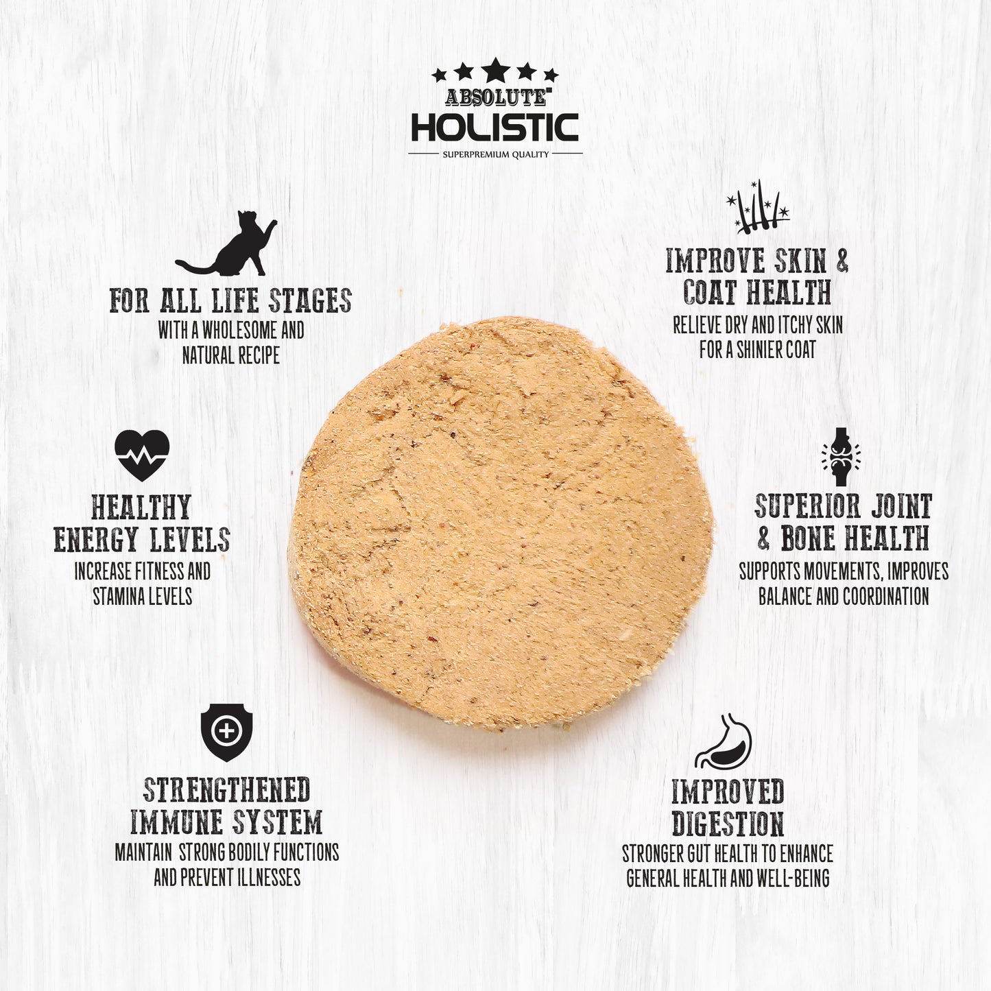 Absolute Holistic Freeze Dried Patties for Cats | Turkey