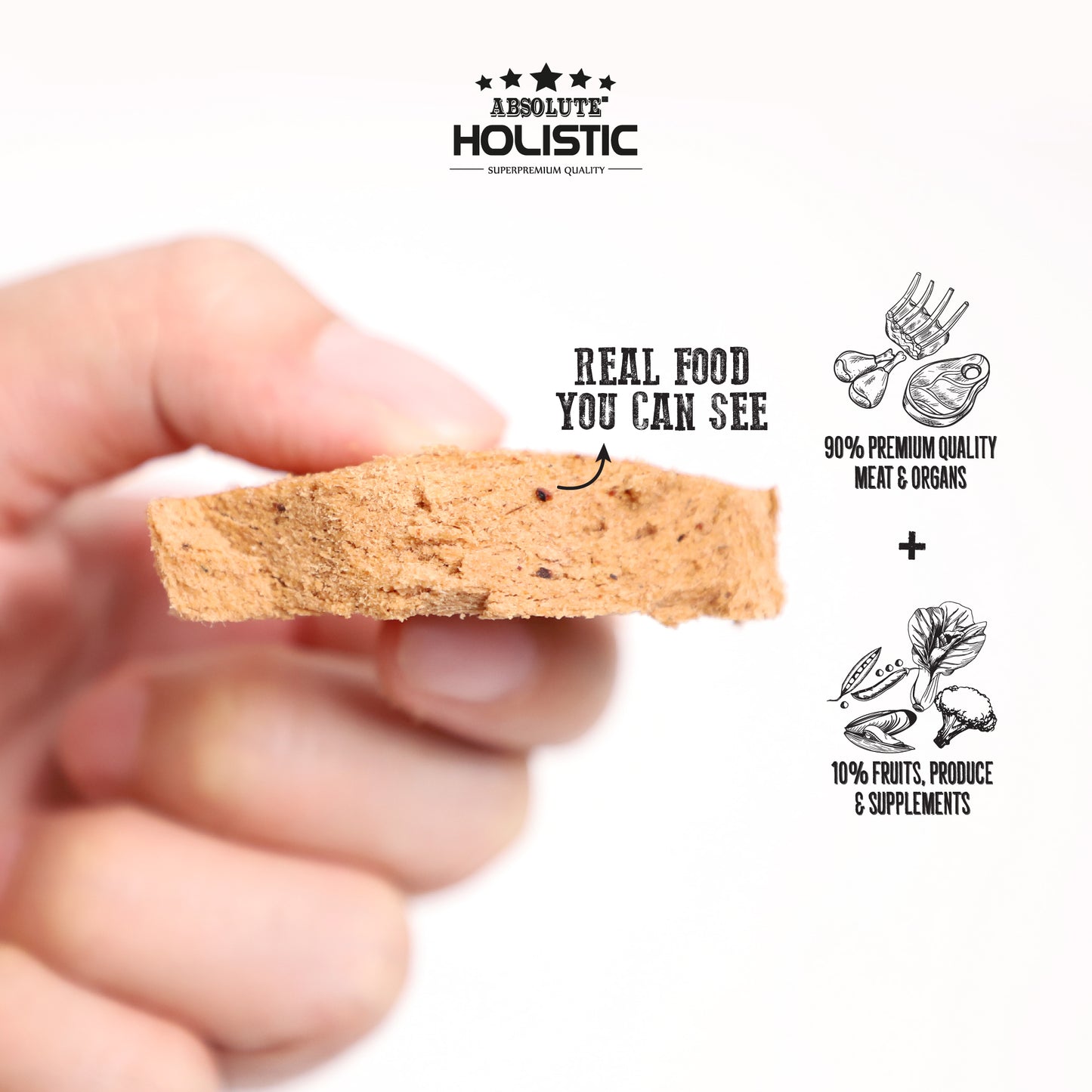 Absolute Holistic Freeze Dried Patties for Cats | Turkey