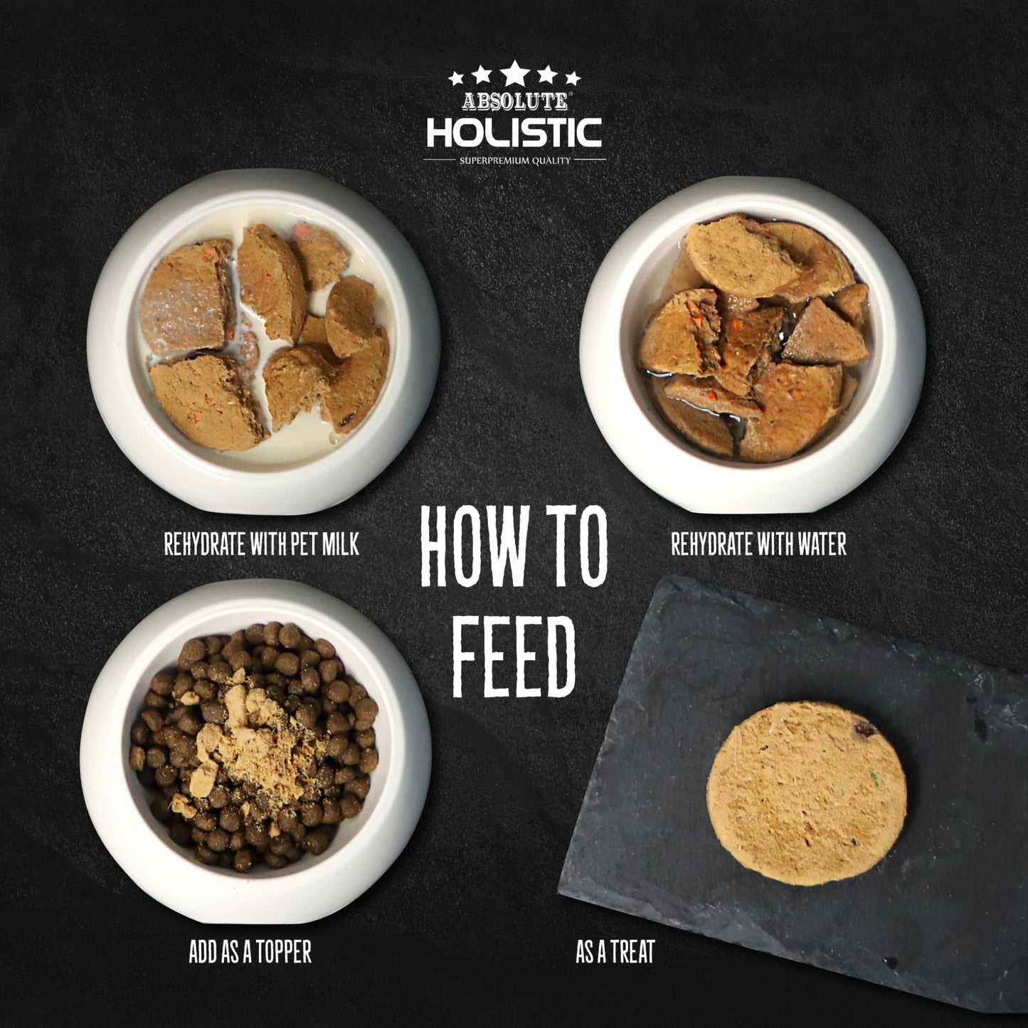 Absolute Holistic Freeze Dried Raw Patties for Dogs - Beef (12.7oz)