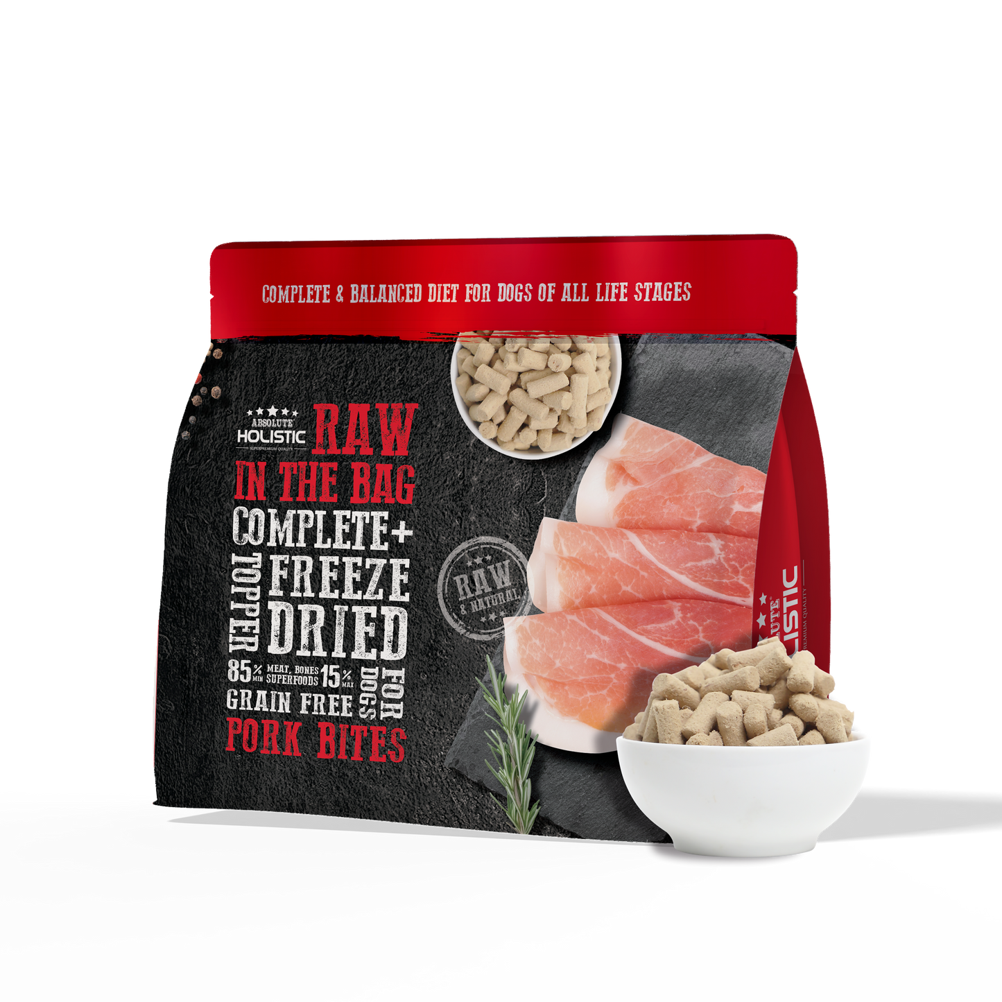Absolute Holistic Freeze Dried Raw In The Bag | Pork Bites