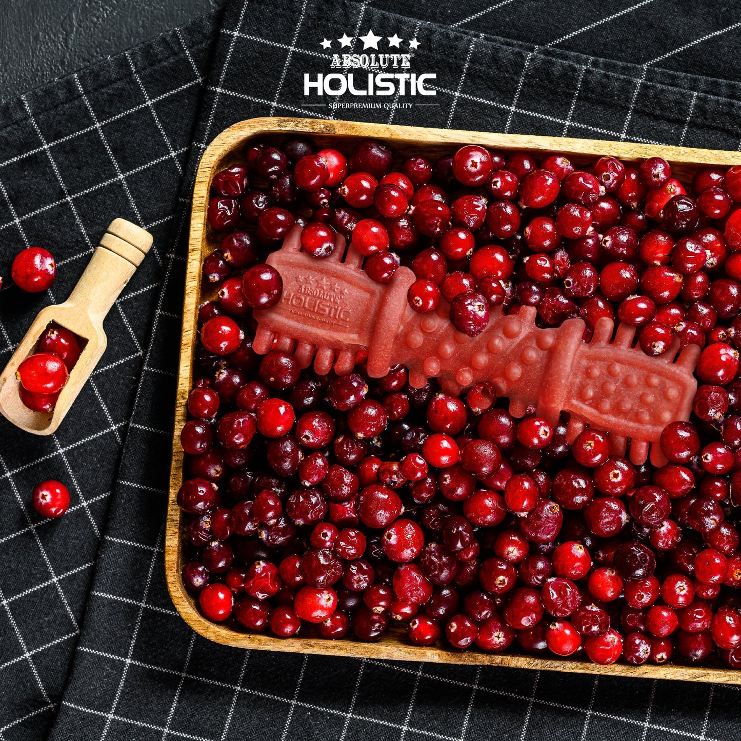 Absolute Holistic Dental Chew for Dogs - Cranberry (4")