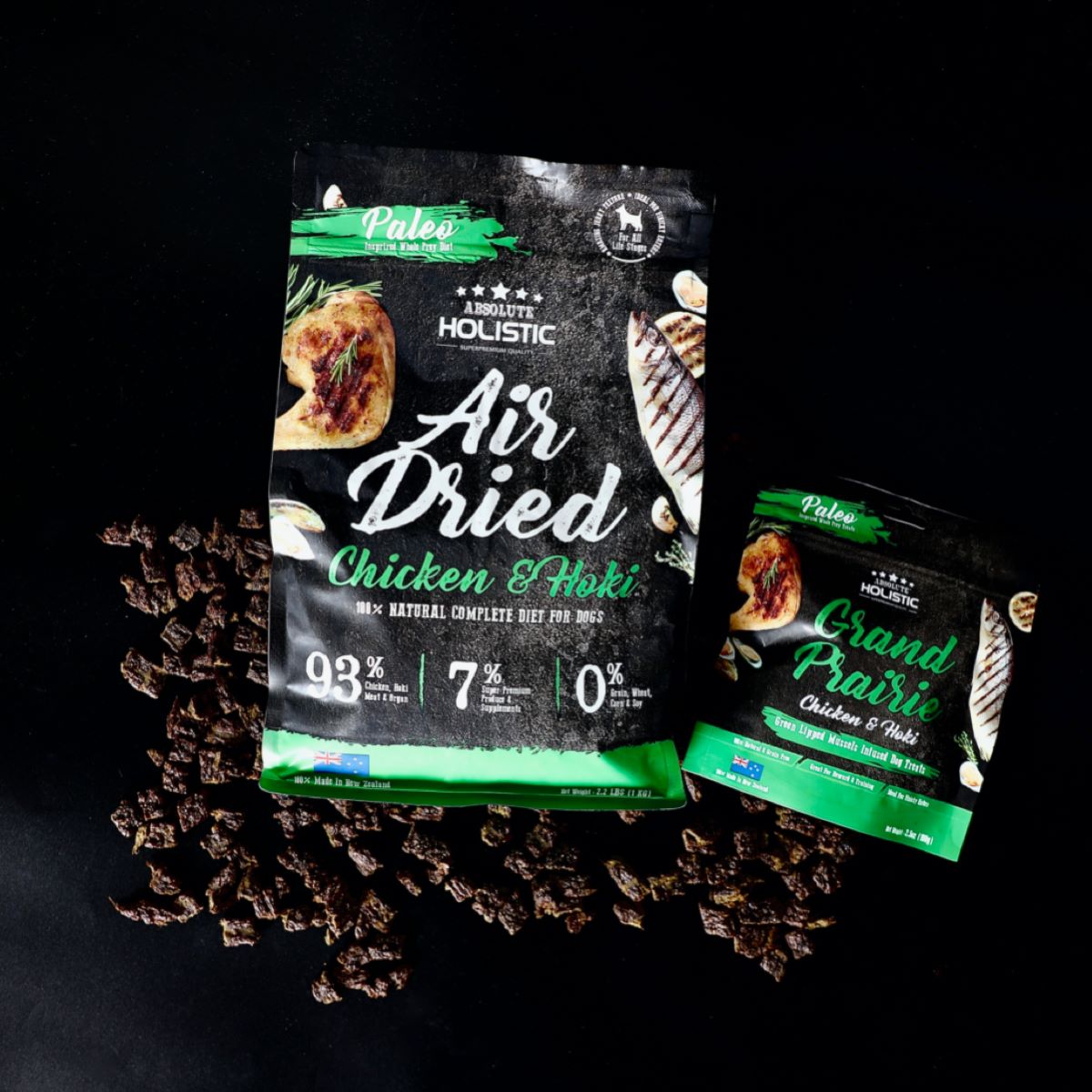 Absolute Holistic Air Dried Food for Dogs - Chicken & Hoki (1kg)