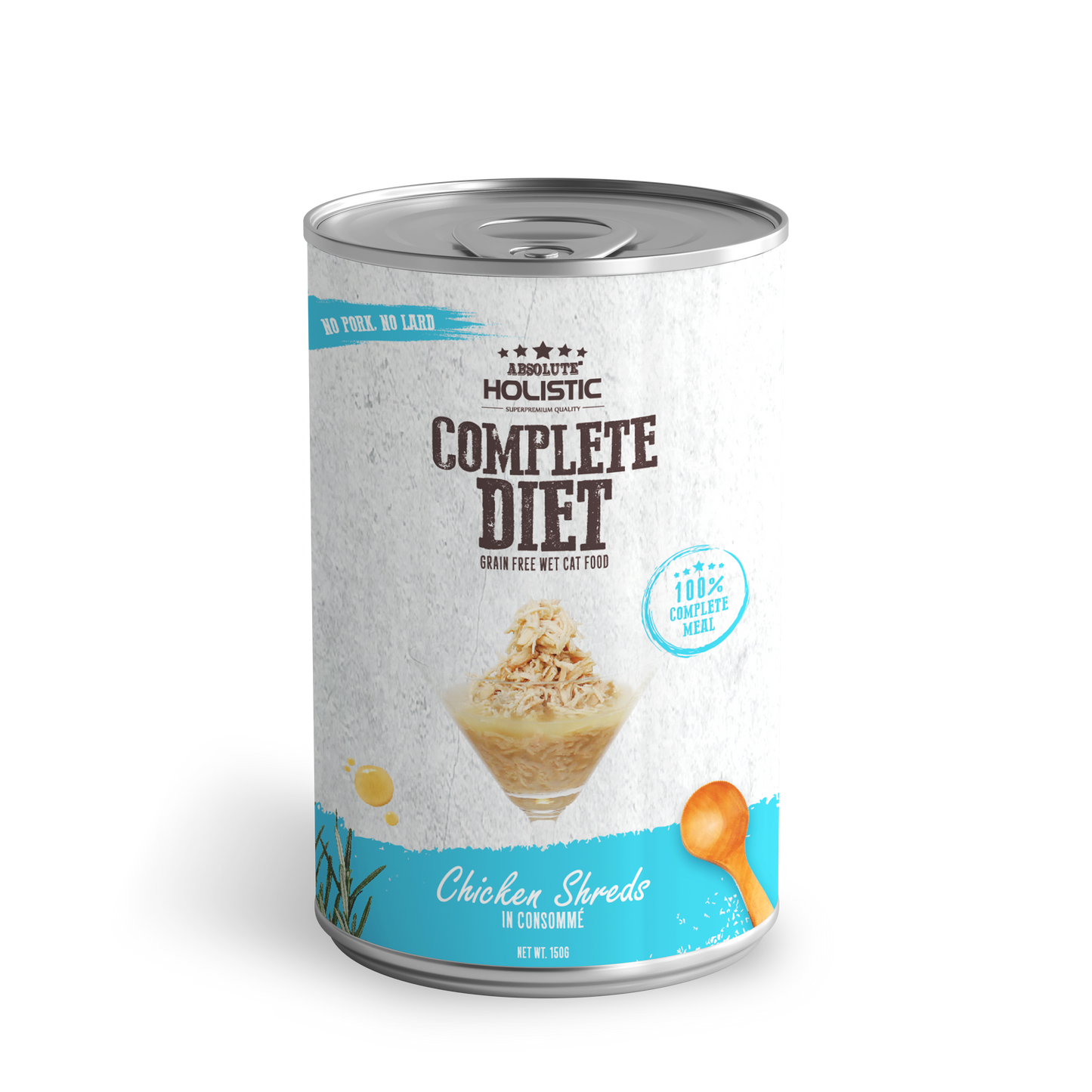 Absolute Holistic Complete Diet for Cats | Chicken Shreds