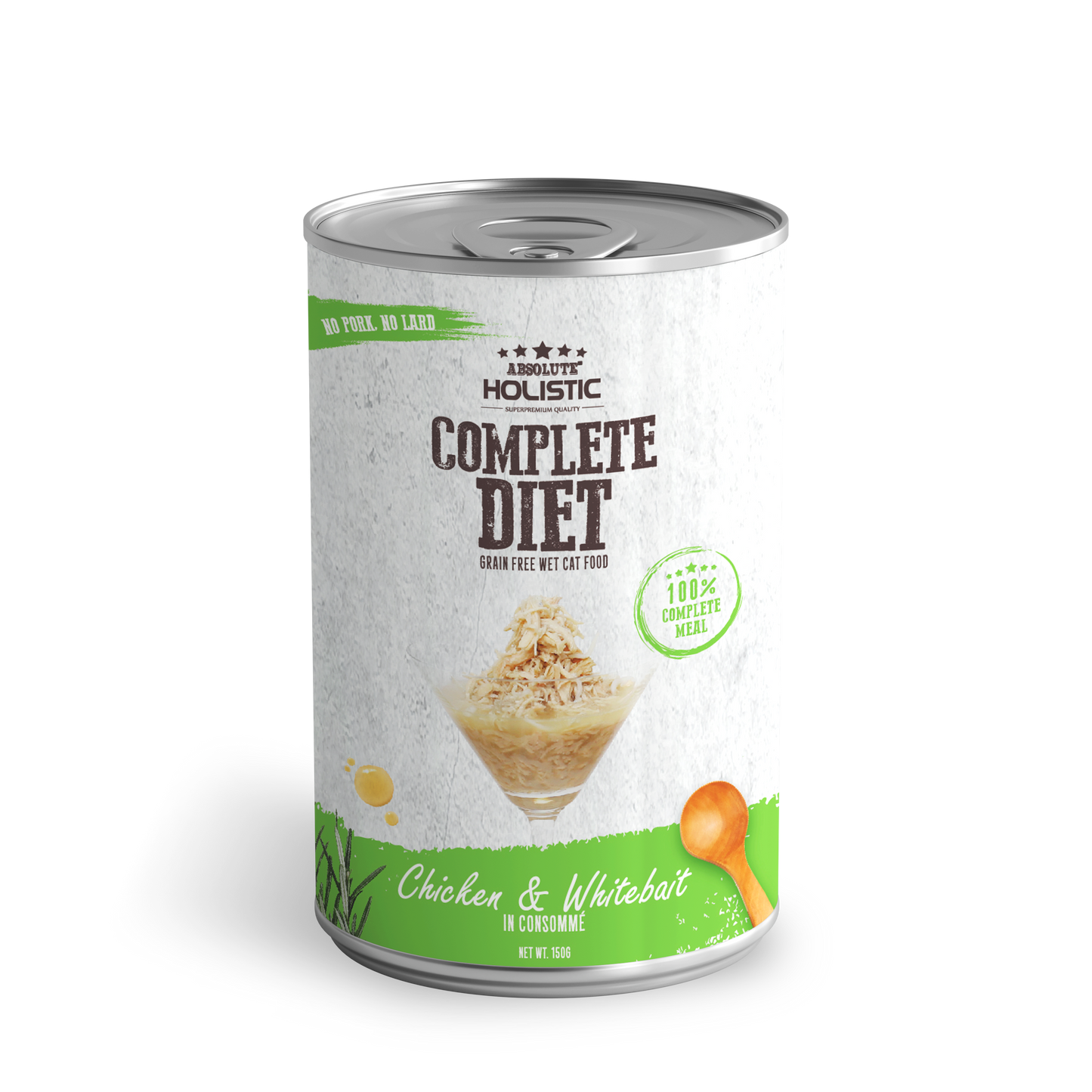 Absolute Holistic Complete Diet for Cats | Chicken & Whitebait