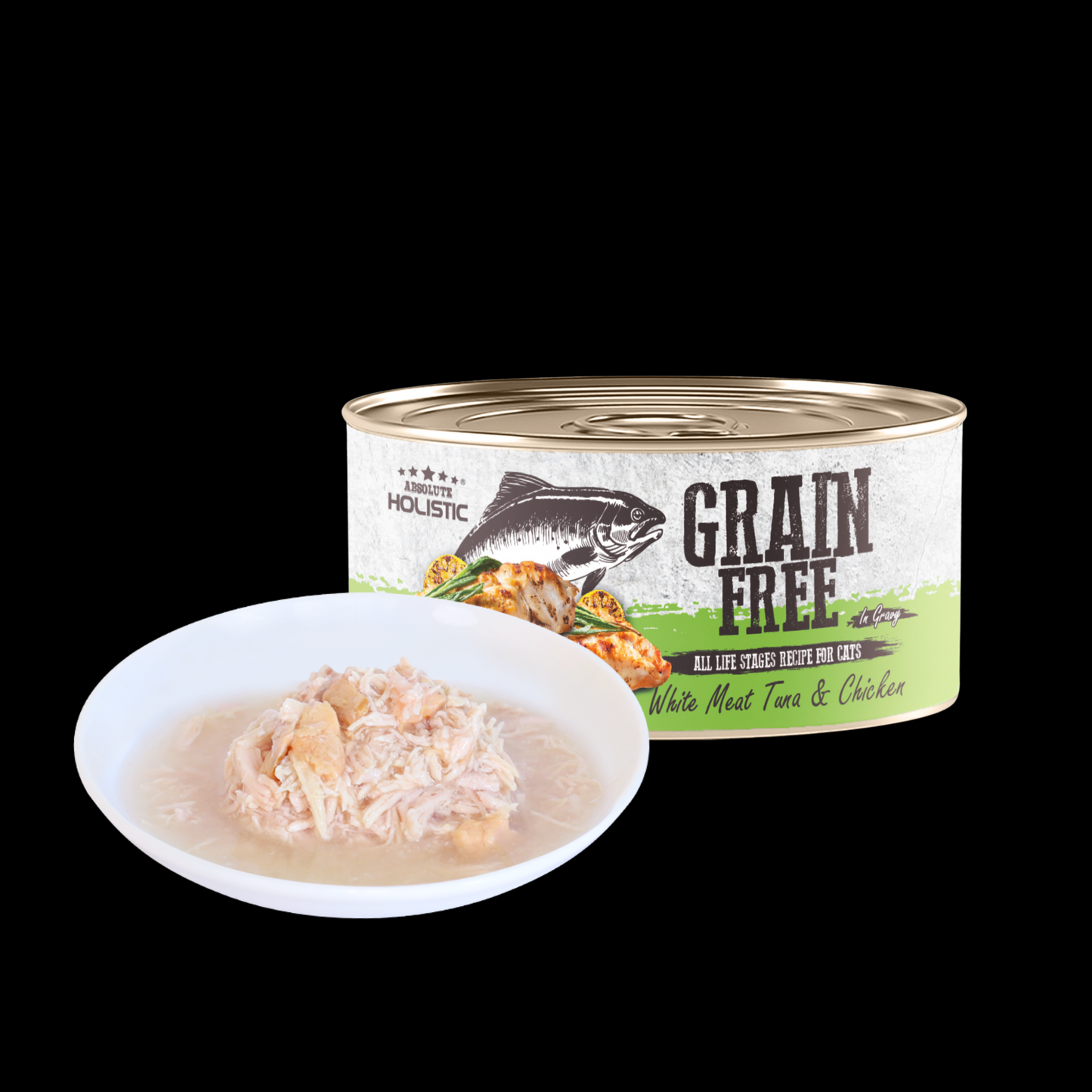 Absolute Holistic Grain Free for Cats | White Meat Tuna & Chicken