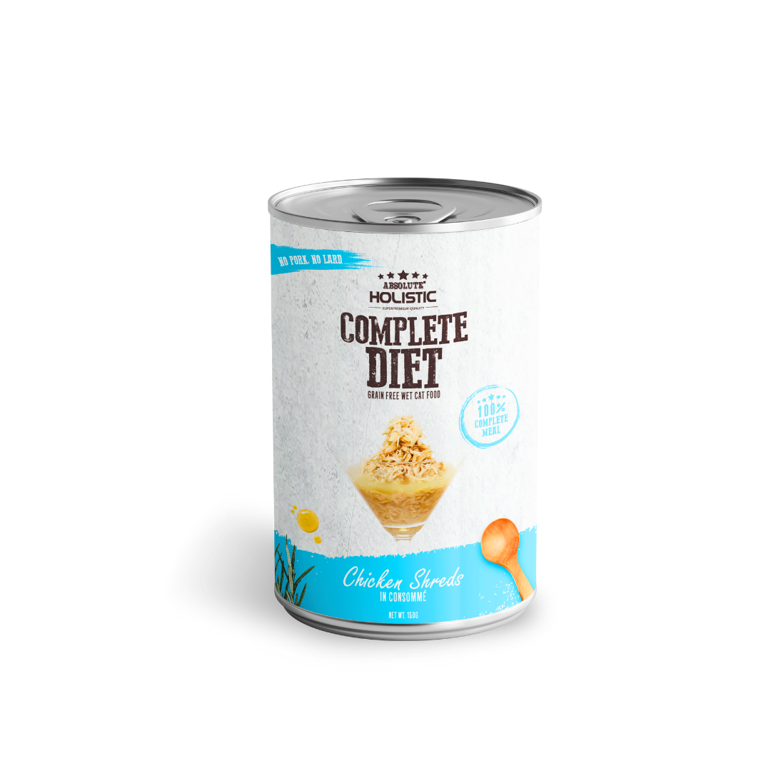 Absolute Holistic Complete Diet for Cats | Chicken Shreds