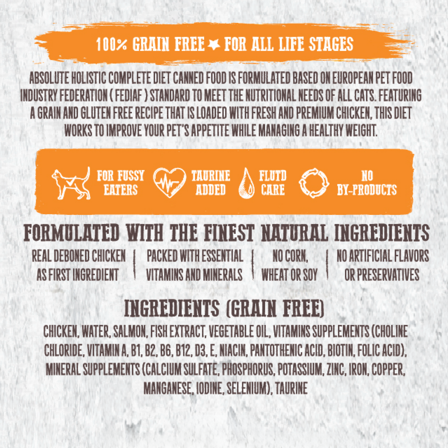 Absolute Holistic Complete Diet for Cats | Chicken & Salmon