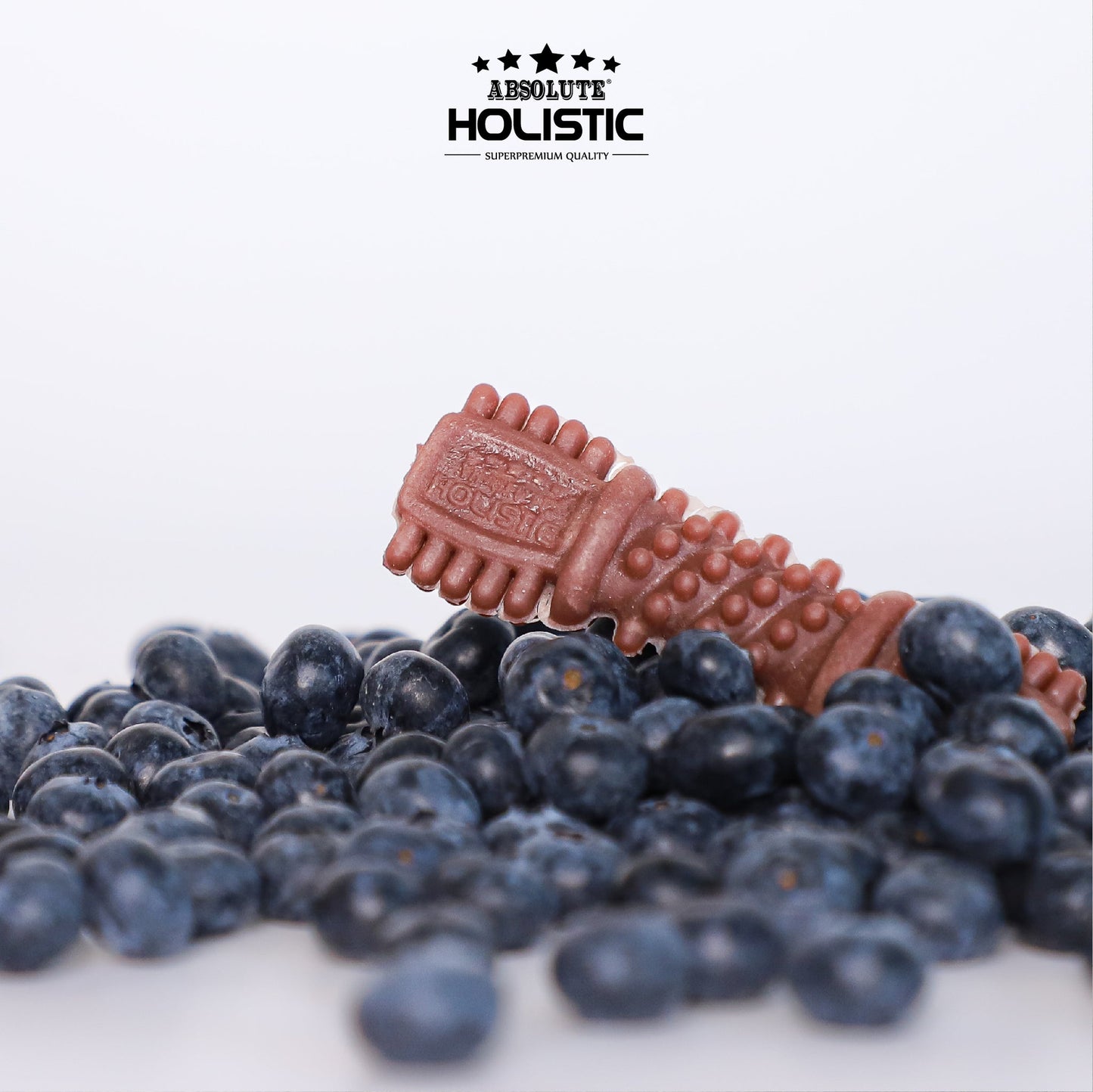 Absolute Holistic BOOST Dental Chew for Dogs - Blueberry (4") | Infused with Superfood
