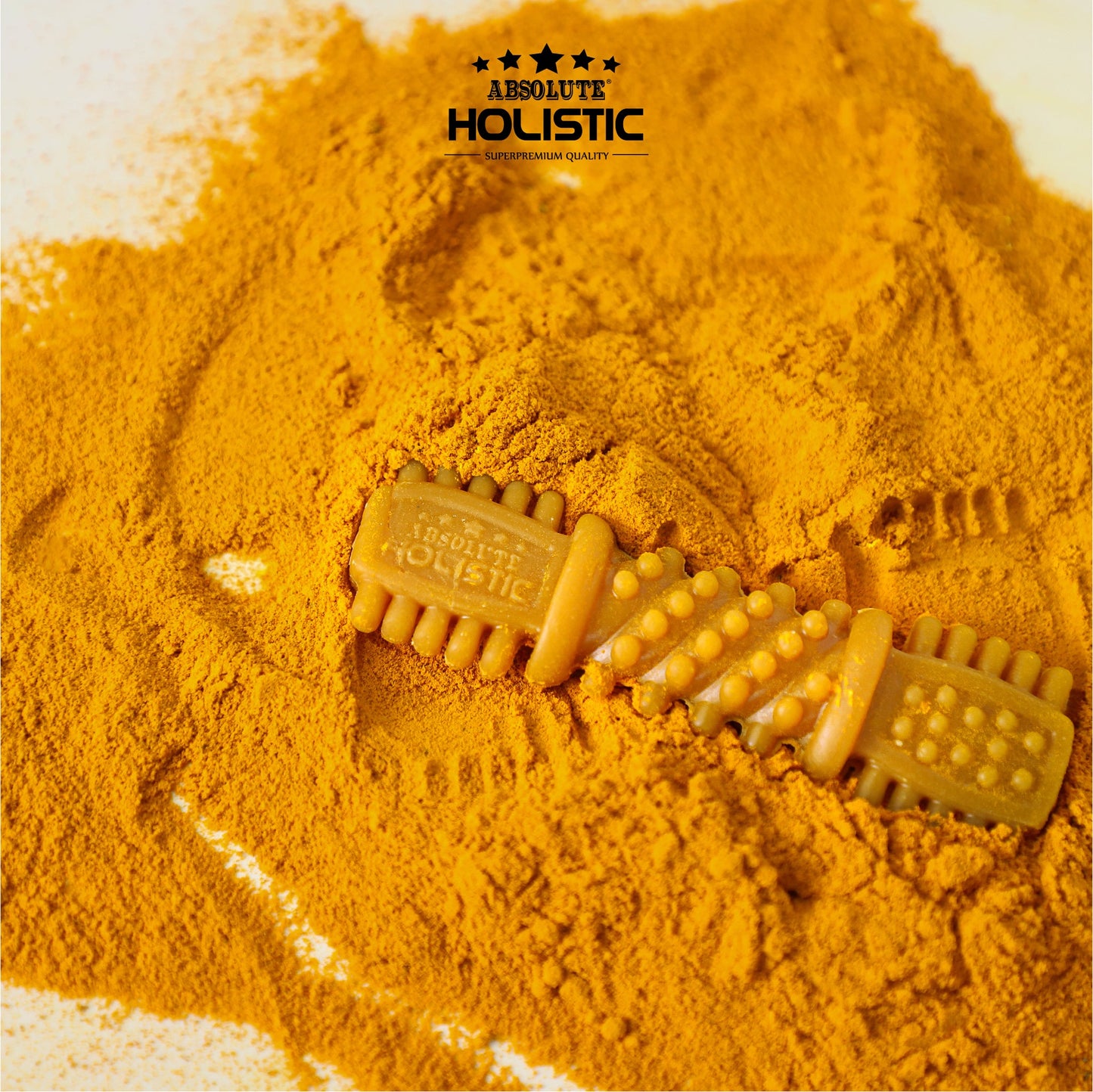 Absolute Holistic BOOST Dental Chew for Dogs - Turmeric (4") | Infused with Superfood