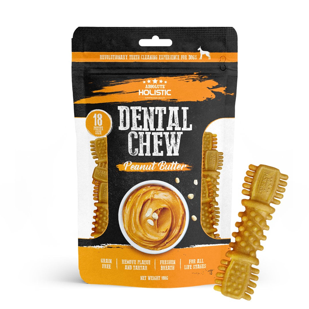 Absolute Holistic Value Pack Dental Chews for Dogs - Peanut Butter (160g)