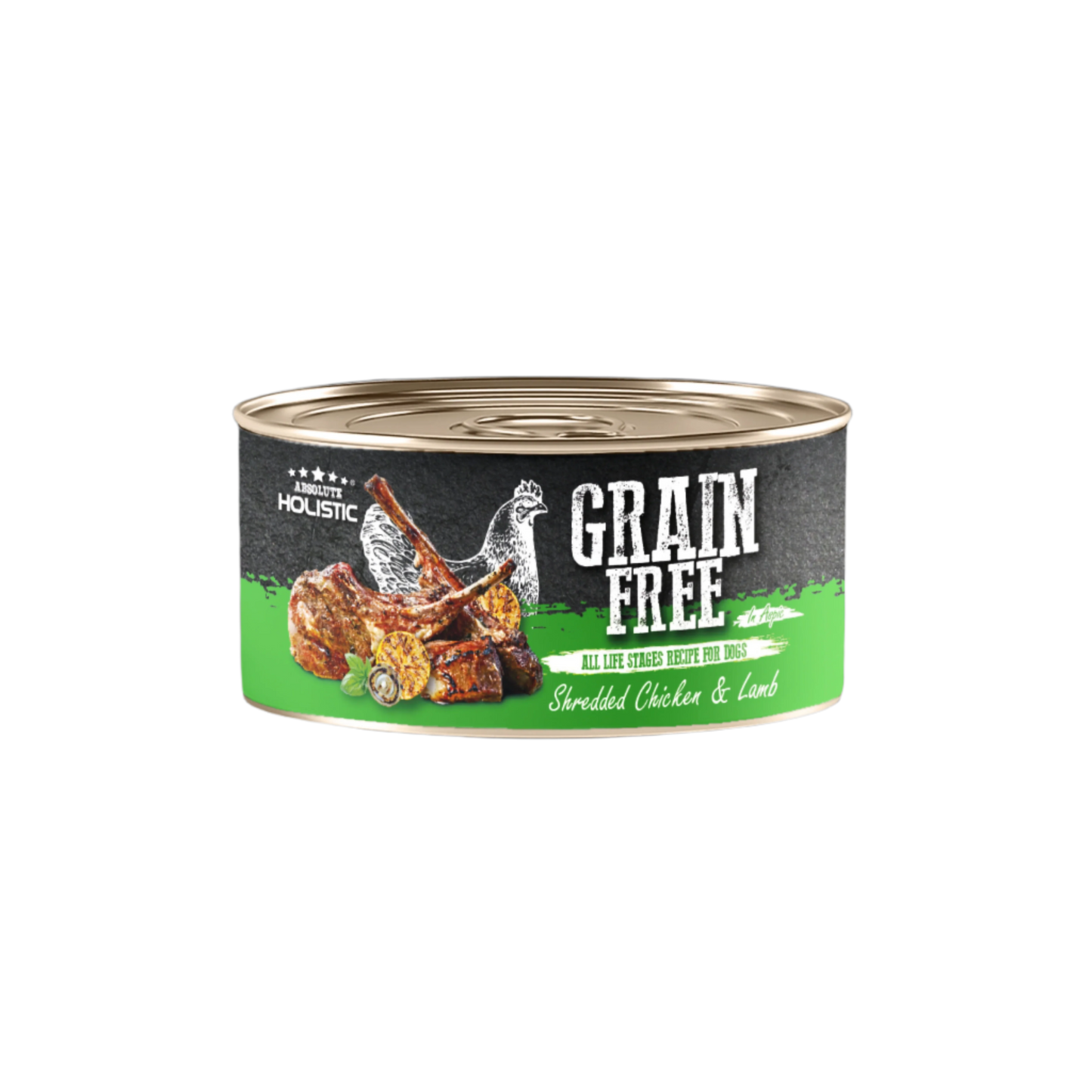Absolute Holistic Grain Free for Dogs | Shredded Chicken & Lamb