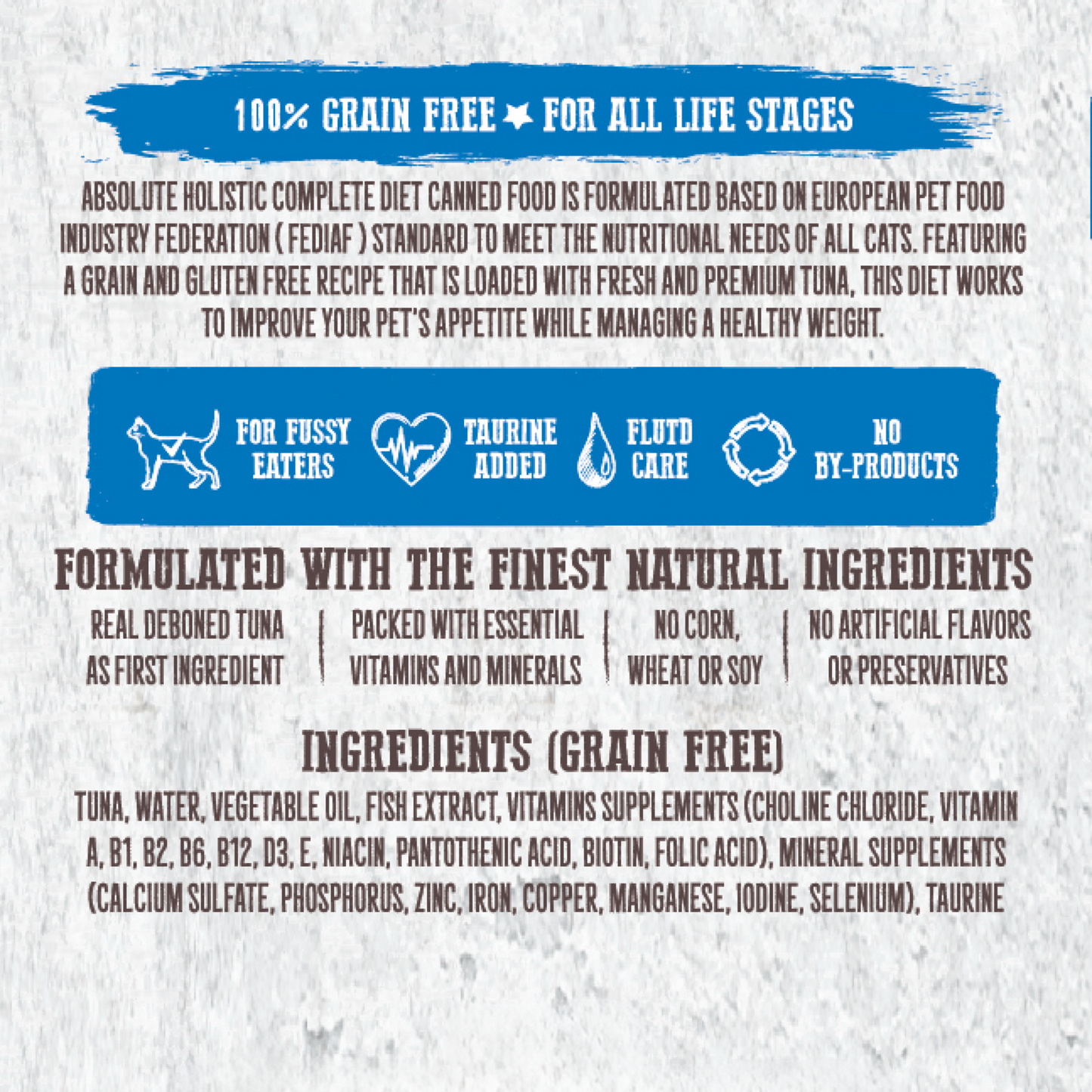 Absolute Holistic Complete Diet for Cats | Tuna Flakes