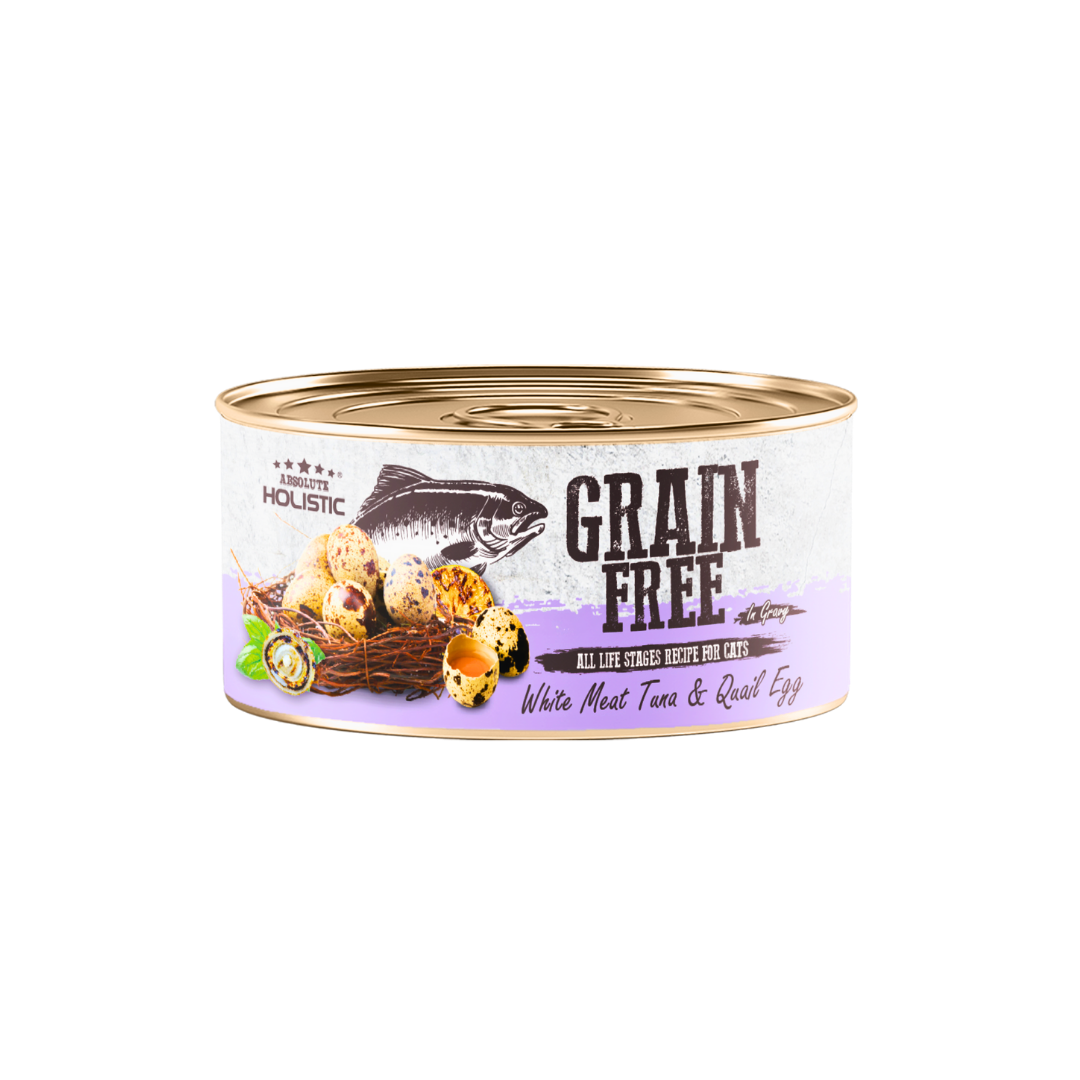 Absolute Holistic Grain Free for Cats | White Meat Tuna & Quail Egg