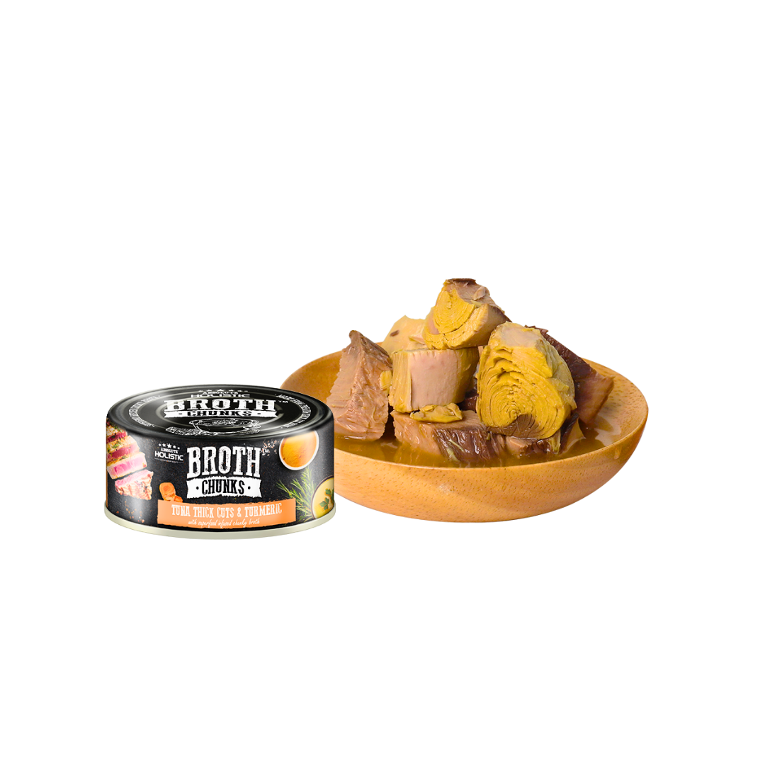 Absolute Holistic Broth Chunks | Tuna Thick Cuts & Turmeric