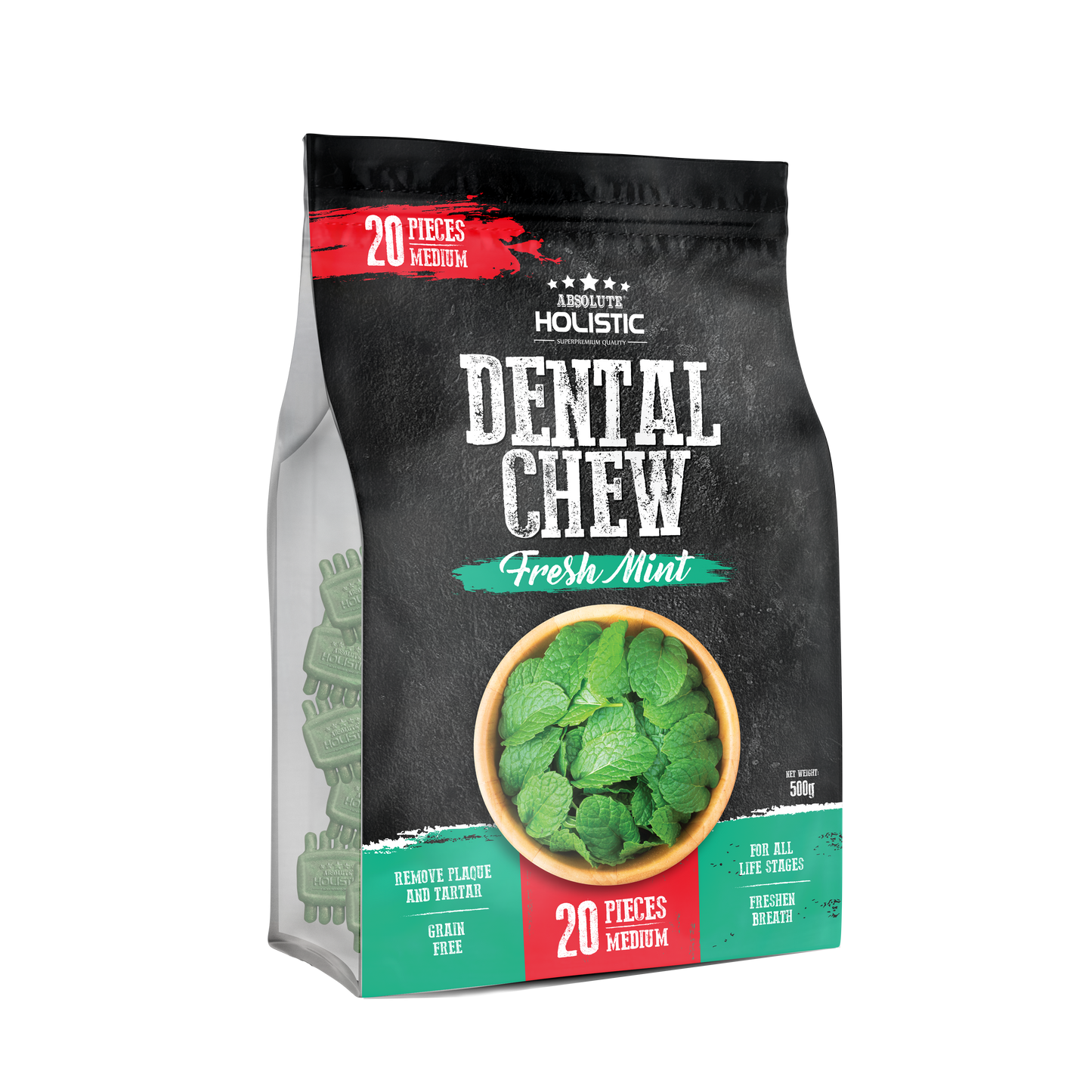 Absolute Holistic Dental Chews Jumbo Pack Boost | Fresh Mint