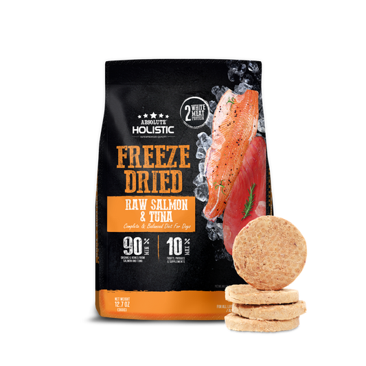 Absolute Holistic Freeze Dried Raw Patties | Salmon & Tuna