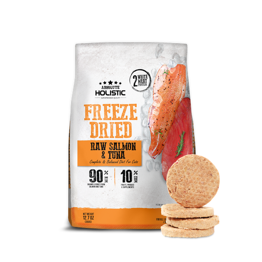 Absolute Holistic Freeze Dried Patties for Cats | Salmon & Tuna