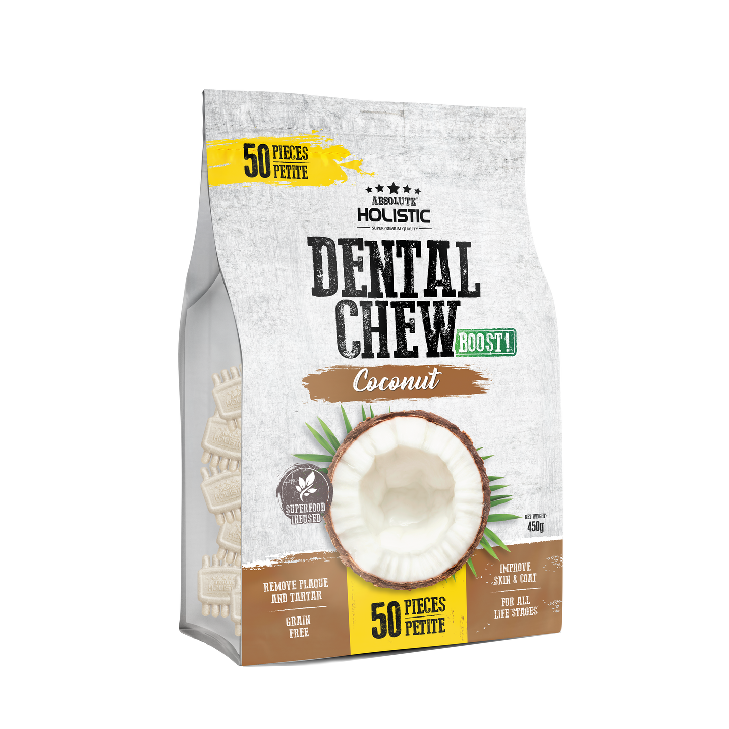 Absolute Holistic Dental Chews Jumbo Pack BOOST | Coconut