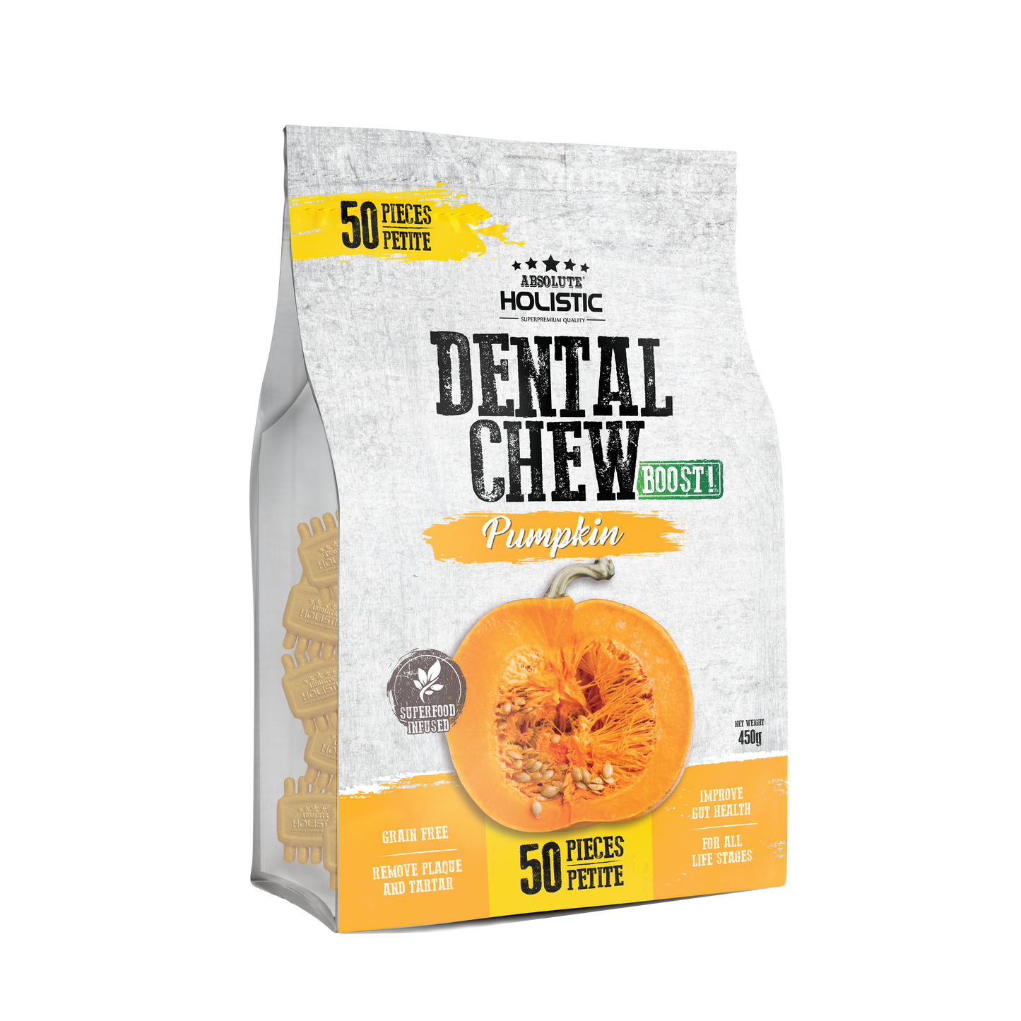 Absolute Holistic Dental Chews Jumbo Pack BOOST | Pumpkin