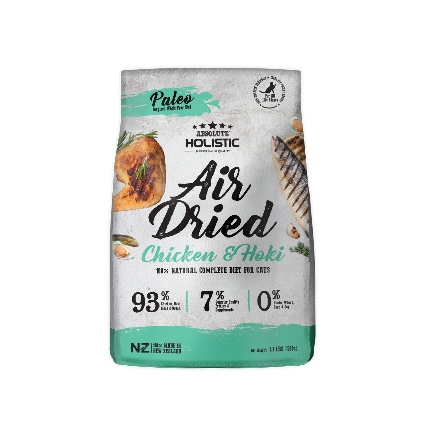 Absolute Holistic Air Dried for Cats | Chicken & Hoki
