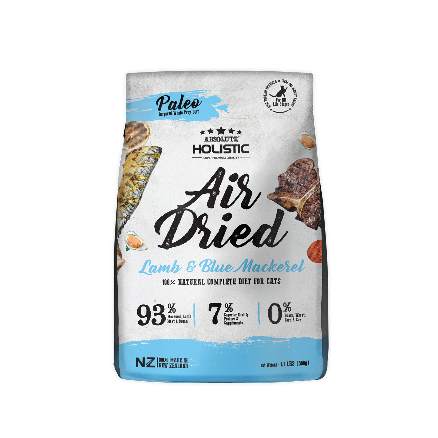 Absolute Holistic Air Dried for Cats | Lamb & Blue Mackerel