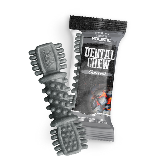 Absolute Holistic Dental Chew for Dogs - Charcoal (4")