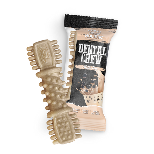 Absolute Holistic Dental Chew for Dogs - Milk Tea (4")