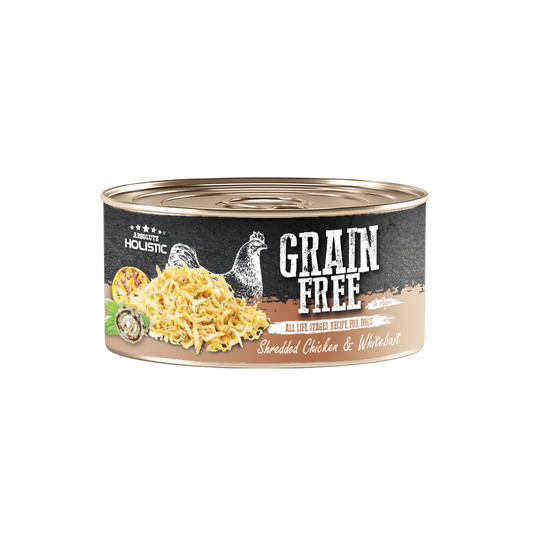 Absolute Holistic Grain Free for Dogs | Shredded Chicken & Whitebait