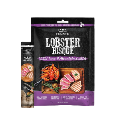 Absolute Holistic Liquid Treats for Cats & Dogs - Tuna & Lobster Bisque (5x12g)