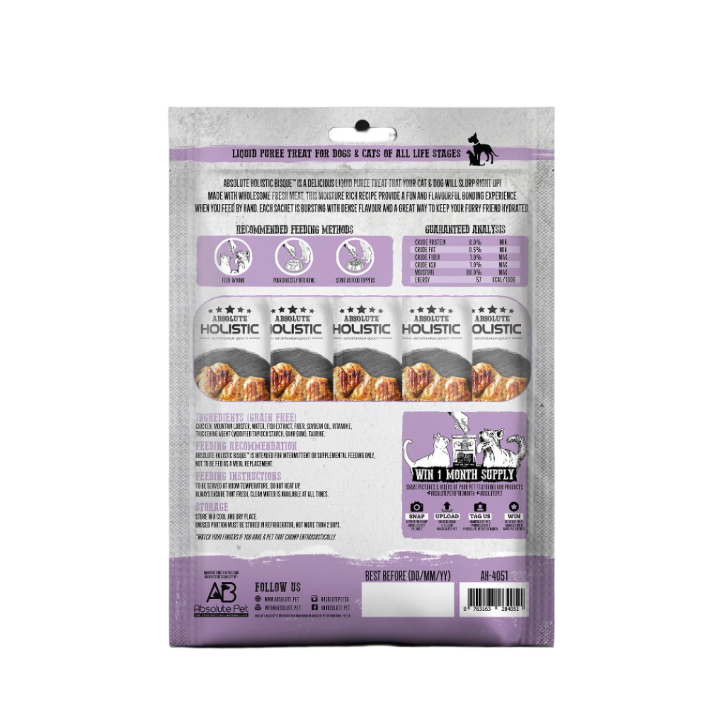Absolute Holistic Liquid Bisque Treats | Chicken & Lobster Bisque