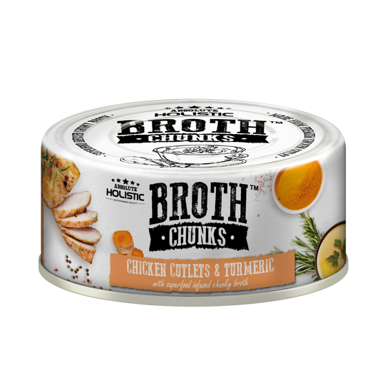 Absolute Holistic Broth Chunks | Chicken Cutlets & Turmeric