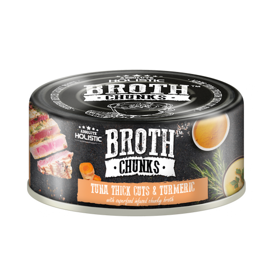 Absolute Holistic Broth Chunks | Tuna Thick Cuts & Turmeric