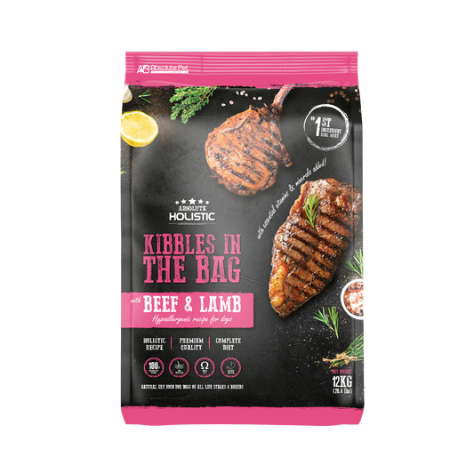 Absolute Holistic Dog Kibbles | Grain Free Beef & Lamb