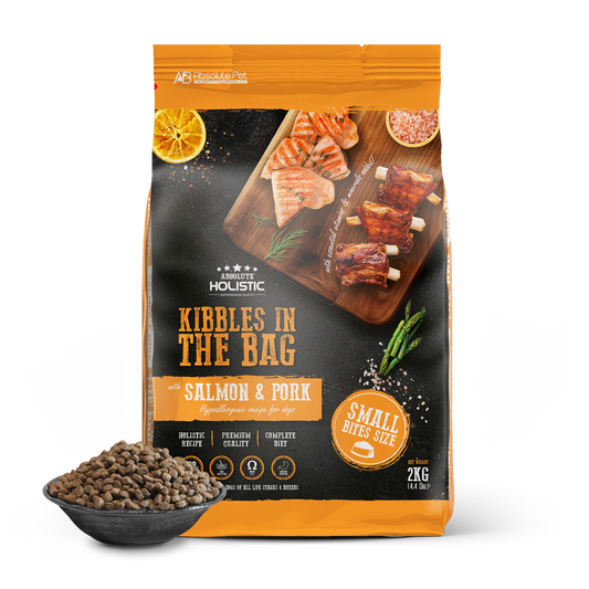 Absolute Holistic Dog Kibbles | Salmon & Pork Small Bites