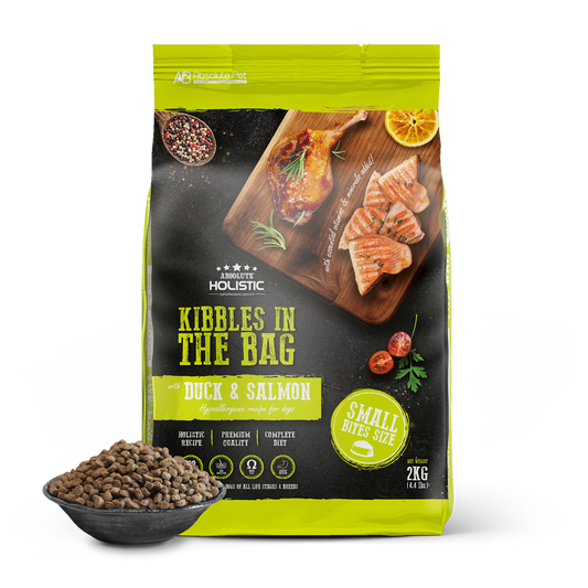 Absolute Holistic Dog Kibbles | Duck & Salmon Small Bites