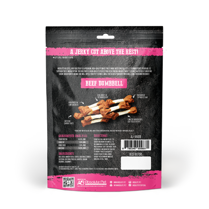 Absolute Holistic Grain Free Dog Treats | Beef Jerky Dumbbell