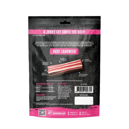 Absolute Holistic Grain Free Dog Treats - Beef Jerky Sandwich