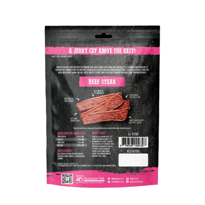 Absolute Holistic Grain Free Dog Treats | Beef Jerky Steak
