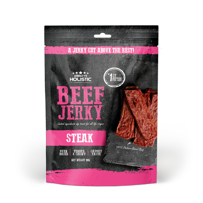 Absolute Holistic Grain Free Dog Treats | Beef Jerky Steak