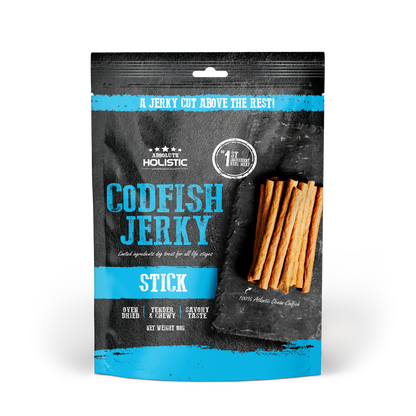 Absolute Holistic Grain Free Dog Treats | Codfish Jerky Loin Stick