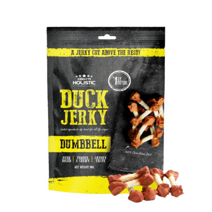 Absolute Holistic Grain Free Treats for Dog - Duck Jerky Dumbbell (100g)