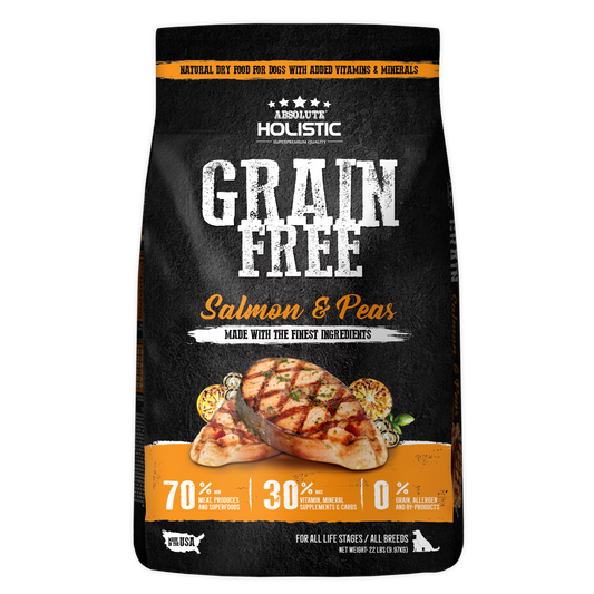 Absolute Holistic Dog Kibbles | Grain Free Salmon & Peas